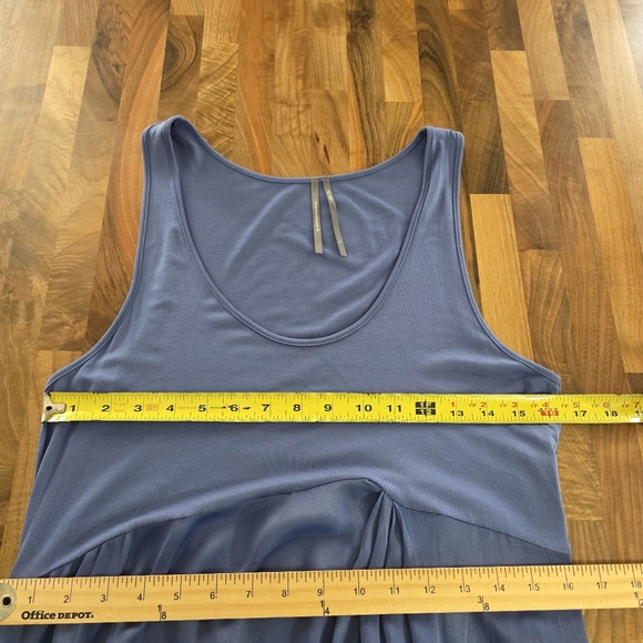 Anthropologie The Gemini Twofer Blue Midu Dress Size Large - Picture 8 of 11
